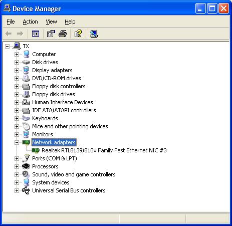 Realtek 8139 Win2000 Driver