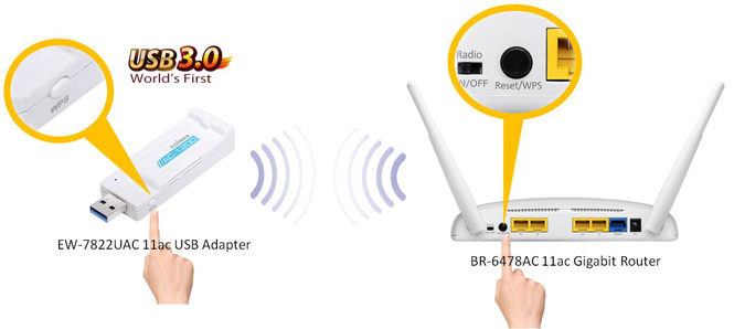 Edimax BR-6478AC WPS feature